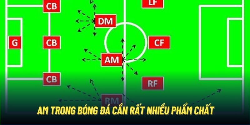 AM trong bóng đá cần rất nhiều phẩm chất