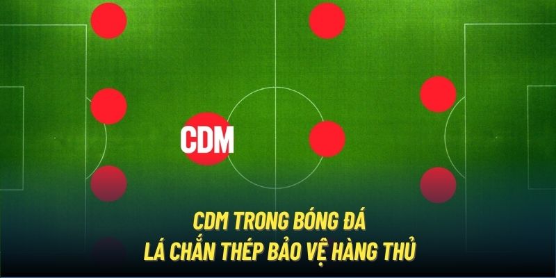 CDM Trong Bóng Đá | Lá Chắn Thép Bảo Vệ Hàng Thủ